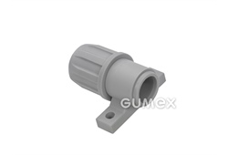Verbinder AD-H 181 zum Schrauben, für Rohrschützer 10mm, Länge 41mm, IP54, PP, -10°C/+110°C, grau, 